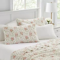 Laura Ashley Celipatchwork Floral Reversible Quilt Set