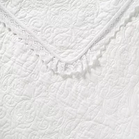 Laura Ashley Heirloom Floral Reversible Quilt Set