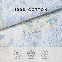 Laura Ashley Kenna Floral Reversible Quilt Set