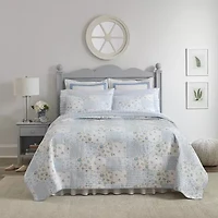 Laura Ashley Kenna Floral Reversible Quilt Set