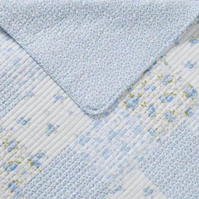 Laura Ashley Kenna Floral Reversible Quilt Set
