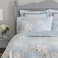 Laura Ashley Kenna Floral Reversible Quilt Set
