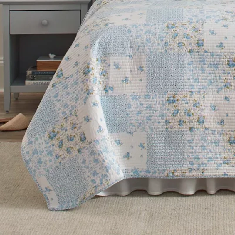 Laura Ashley Kenna Floral Reversible Quilt Set