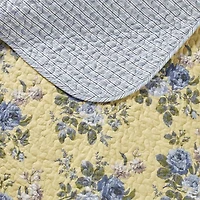 Laura Ashley Linley Floral Reversible Quilt Set