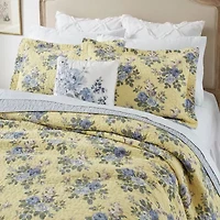 Laura Ashley Linley Floral Reversible Quilt Set