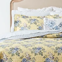 Laura Ashley Linley Floral Reversible Quilt Set