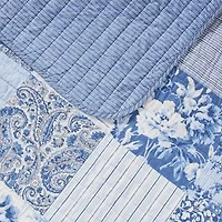 Laura Ashley Paisley Floral Reversible Quilt Set