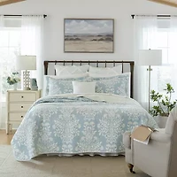 Laura Ashley Rowland Floral Reversible Quilt Set
