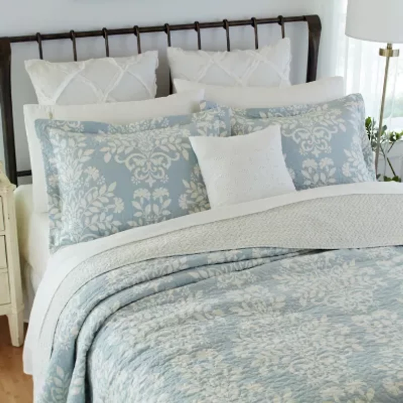 Laura Ashley Rowland Floral Reversible Quilt Set