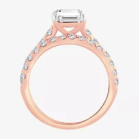 (H-I / SI1-SI2) Signature By Modern Bride Womens 3 CT. T.W. Lab Grown White Diamond 14K Gold Emerald Bridal Set