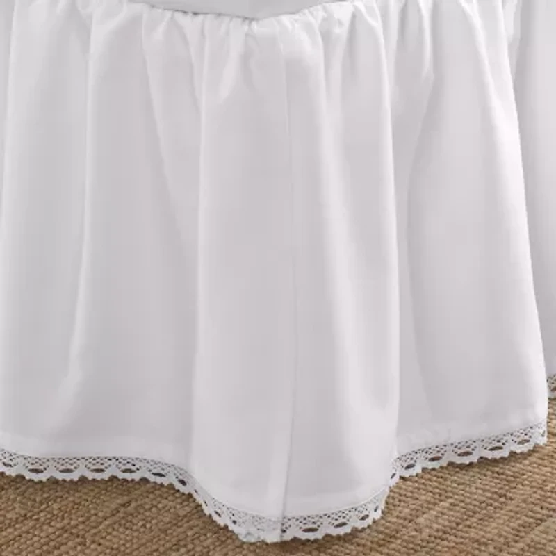 Laura Ashley Crochet Ruffle 16" Bed Skirt