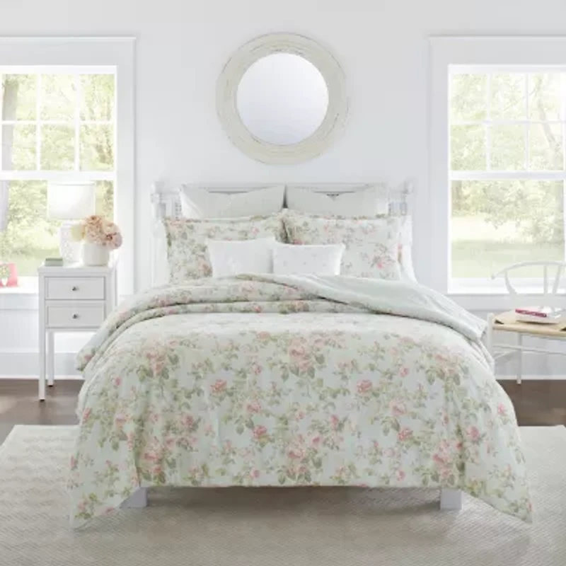 Laura Ashley Madelynn Floral Midweight Comforter