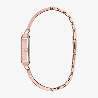 Citizen Crystal Womens Rose Goldtone Stainless Steel Bangle Watch Em0983-51a