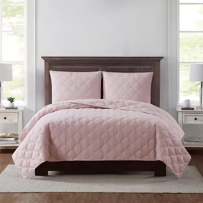 Truly Soft Everyday 3D Puff Solid Quilt Set