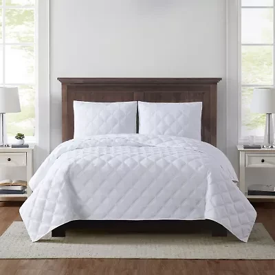 Truly Soft Everyday 3D Puff Solid Quilt Set