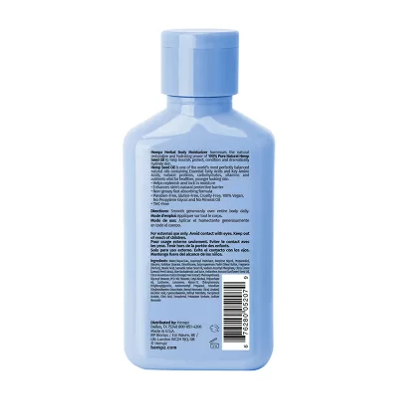 Hempz Mini Ocean Breeze Herbal Body Moisturizer With Hyaluronic Acid 2.25 Oz.