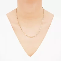 Unisex Adult 10K Gold 18 Inch Fashion Chain Necklace