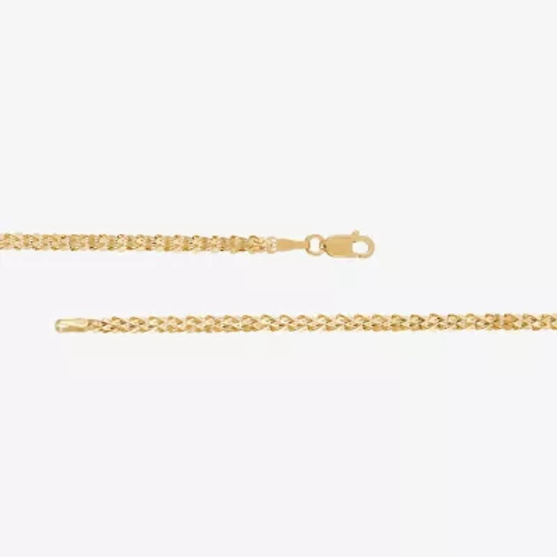 Unisex Adult 10K Gold 18 Inch Fashion Chain Necklace