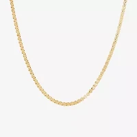 Unisex Adult 10K Gold 18 Inch Fashion Chain Necklace