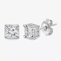 Tru Miracle 1 CT. T.W. Lab Grown White Diamond 14K White Gold 5.6mm Stud Earrings