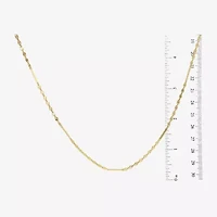 Made in Italy Womens 10K Gold 18 Inch Mesh Chain Necklace