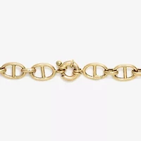 Made in Italy Womens 14K Gold 18 Inch Link Chain Necklace