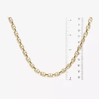 Made in Italy Womens 14K Gold 18 Inch Link Chain Necklace