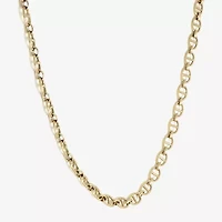 Made in Italy Womens 14K Gold 18 Inch Link Chain Necklace