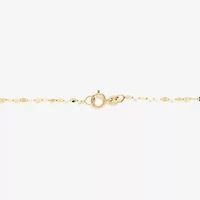 Made in Italy Womens 14K Gold 18 Inch Bead Chain Necklace