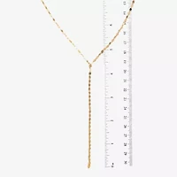 Made in Italy Womens 14K Gold 18 Inch Y Necklace
