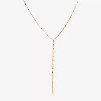 Made in Italy Womens 14K Gold 18 Inch Y Necklace