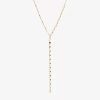 Made in Italy Womens 14K Gold 18 Inch Y Necklace