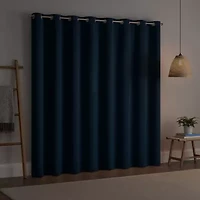 Eclipse Darrell Blackout Grommet Top Single Patio Door Curtain
