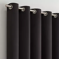 Eclipse Darrell Blackout Grommet Top Single Patio Door Curtain