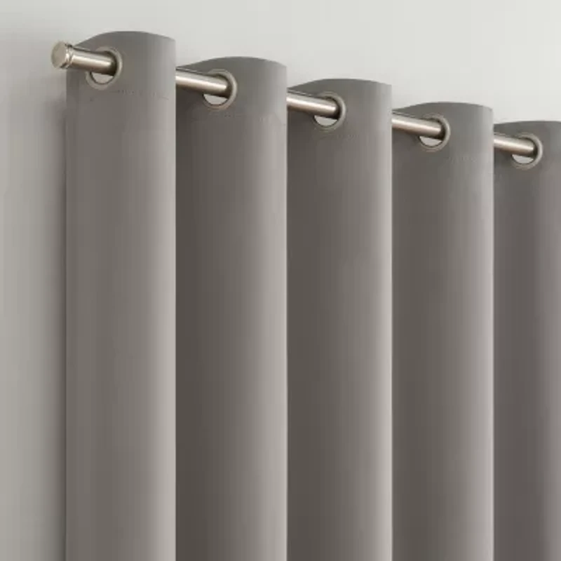 Eclipse Darrell Blackout Grommet Top Single Patio Door Curtain