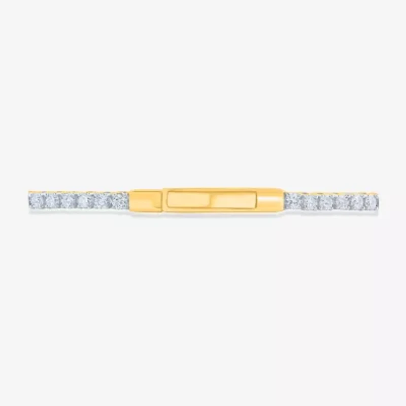 H-I / Si2-I1) Womens CT. T.W. Lab Grown White Diamond 10K Gold Inch Tennis Bracelet