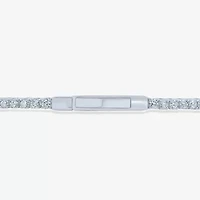 (H-I / Si2-I1) Womens 2 CT. T.W. Lab Grown White Diamond 10K White Gold 6 3/4 Inch Tennis Bracelet