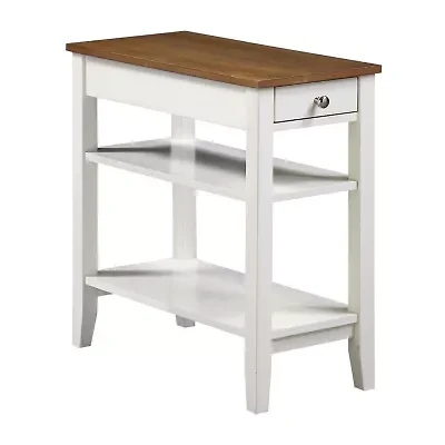 American Heritage 3-Tier End Table with Drawer