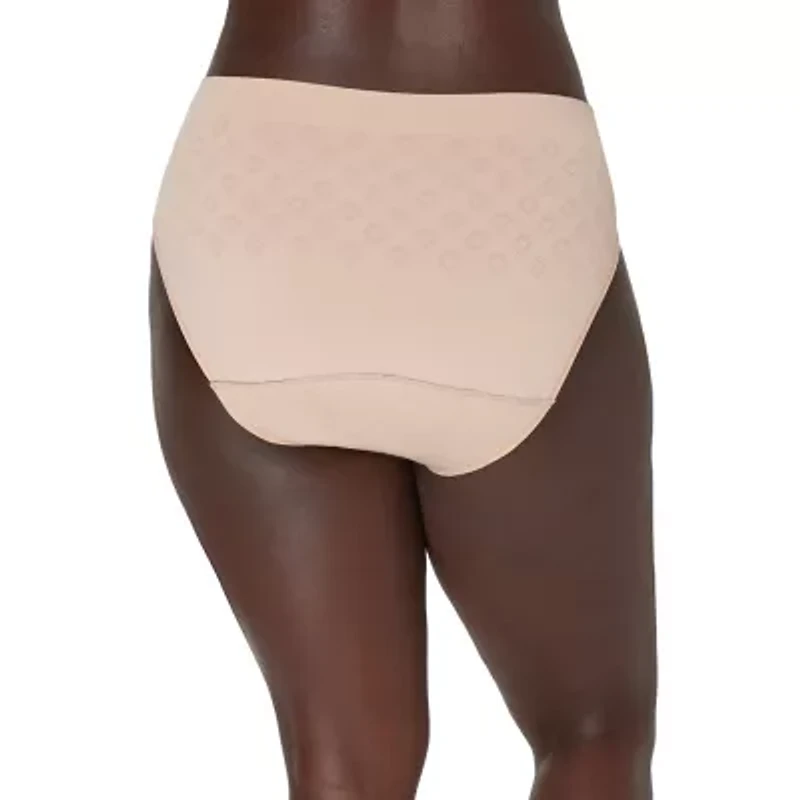 Bali Seamless Light Leak Womens Period + Resistant Cooling High Cut Panty Dfslh1