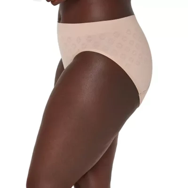 Bali Seamless Light Leak Womens Period + Resistant Cooling High Cut Panty Dfslh1