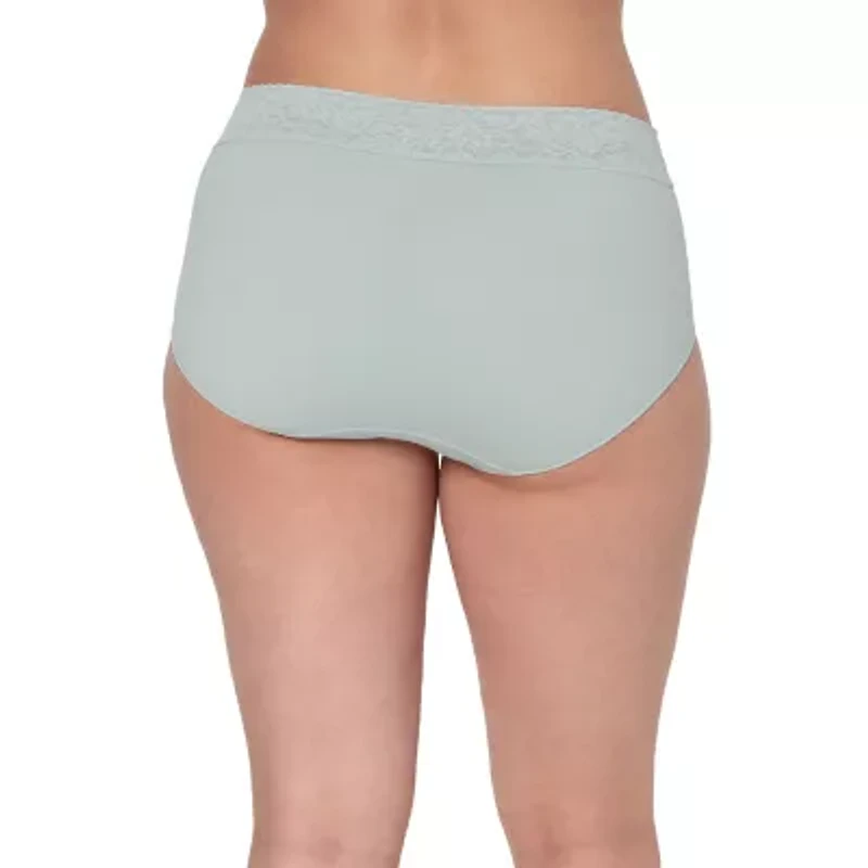 Bali Comfort Revloution Womens Average + Full Figure Seamless Brief Panty Dfmlbf