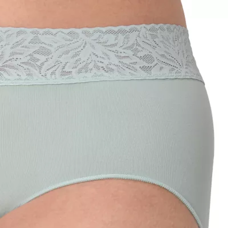 Bali Comfort Revloution Womens Average + Full Figure Seamless Brief Panty Dfmlbf