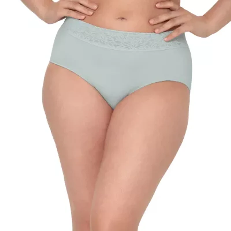 Bali Comfort Revloution Womens Average + Full Figure Seamless Brief Panty Dfmlbf