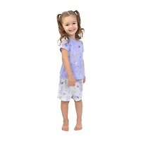 Dots & Dreams Toddler Girls Round Neck Short Sleeve 4-pc. Pajama Sets