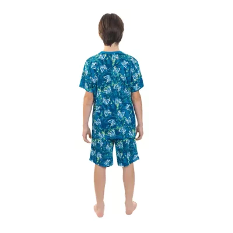 Jammers Kids Little & Big Kid Boys Super Mario Round Neck Short Sleeve 3-pc. Pajama Sets