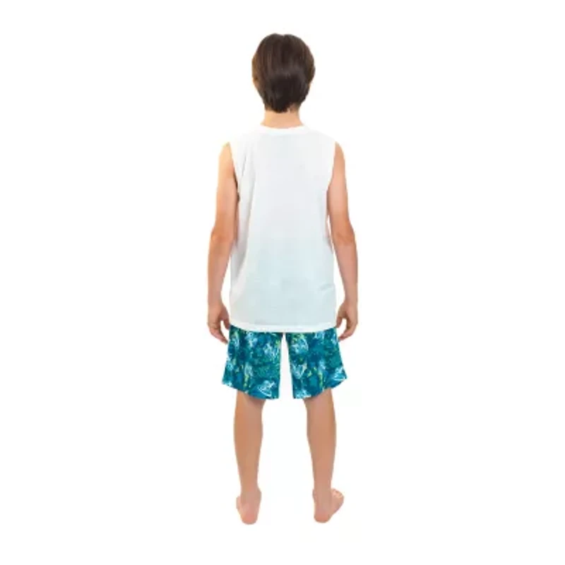 Jammers Kids Little & Big Kid Boys Super Mario Round Neck Short Sleeve 3-pc. Pajama Sets