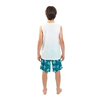 Jammers Kids Little & Big Kid Boys Super Mario Round Neck Short Sleeve 3-pc. Pajama Sets