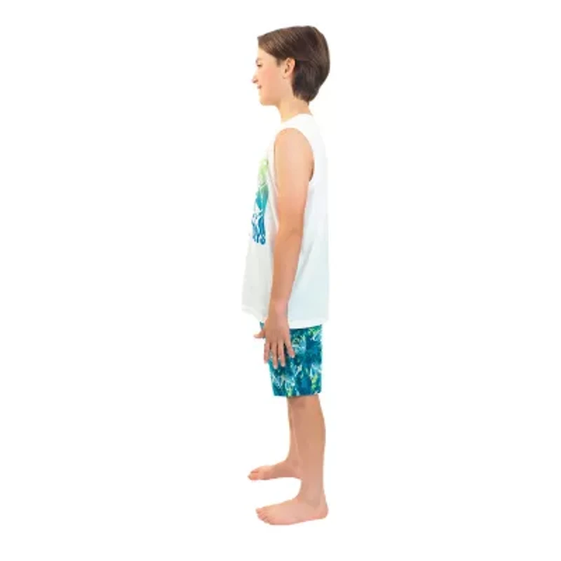 Jammers Kids Little & Big Kid Boys Super Mario Round Neck Short Sleeve 3-pc. Pajama Sets