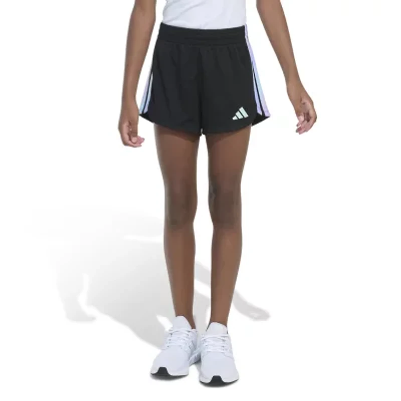 adidas Mesh Big Kid Girls Mid Rise Running Short