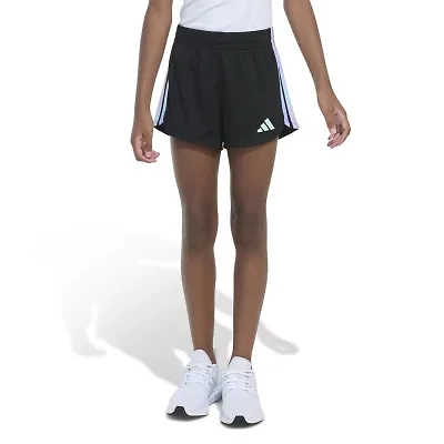 adidas Mesh Big Kid Girls Mid Rise Running Short